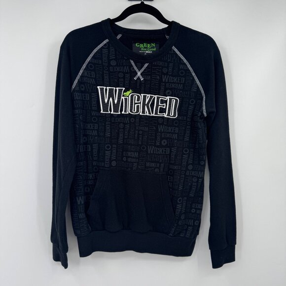 Musical WICKED Twilled Stitched embroidered size small Sweatshirt The Wonderful - Picture 1 of 7